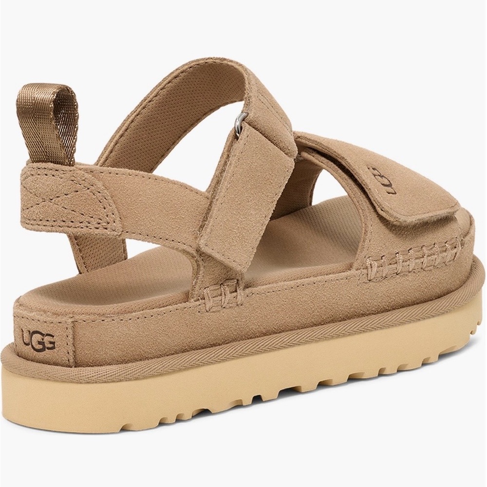 Ugg Goldenstar platform sandals in sand color size 8 - Picture 2 of 14